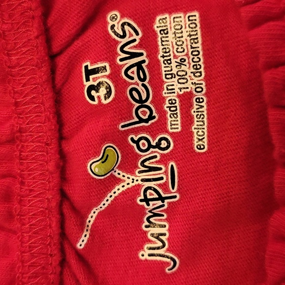 Jumping beans red pheasant style long sleeved top with lace puppy detail - Picture 2 of 3